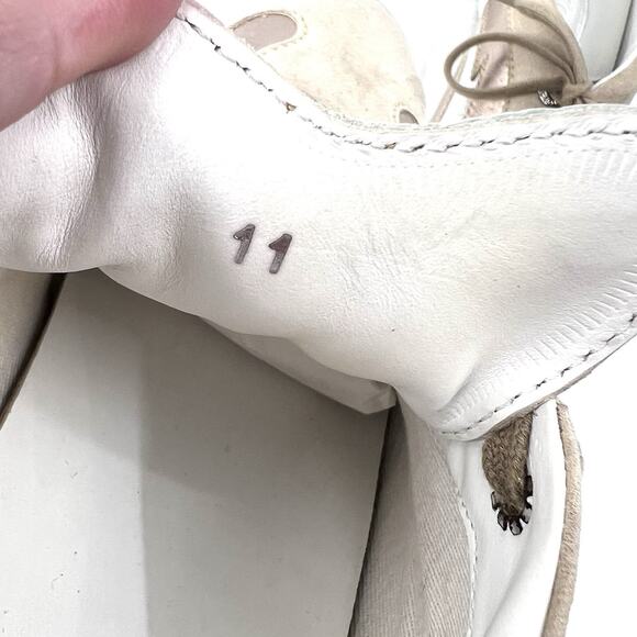 TOD'S Beige & Metallic Leather Driving Sneaker Performance Shoes Womens Size 11 - Picture 13 of 13